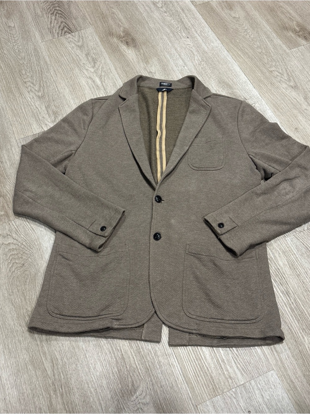 FAHERTY INLET BLAZER  Size L Tan/Beige KNOT. SOFT  CASUAL SPORT JACKET